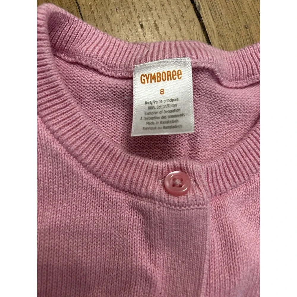 Gymboree Girls Embroidered Bunny Easter Cardigan Sweater Size 8 Spring